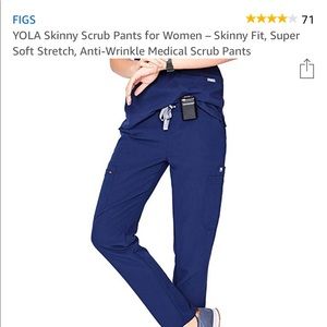 YOLA Figs skinny leg scrubs